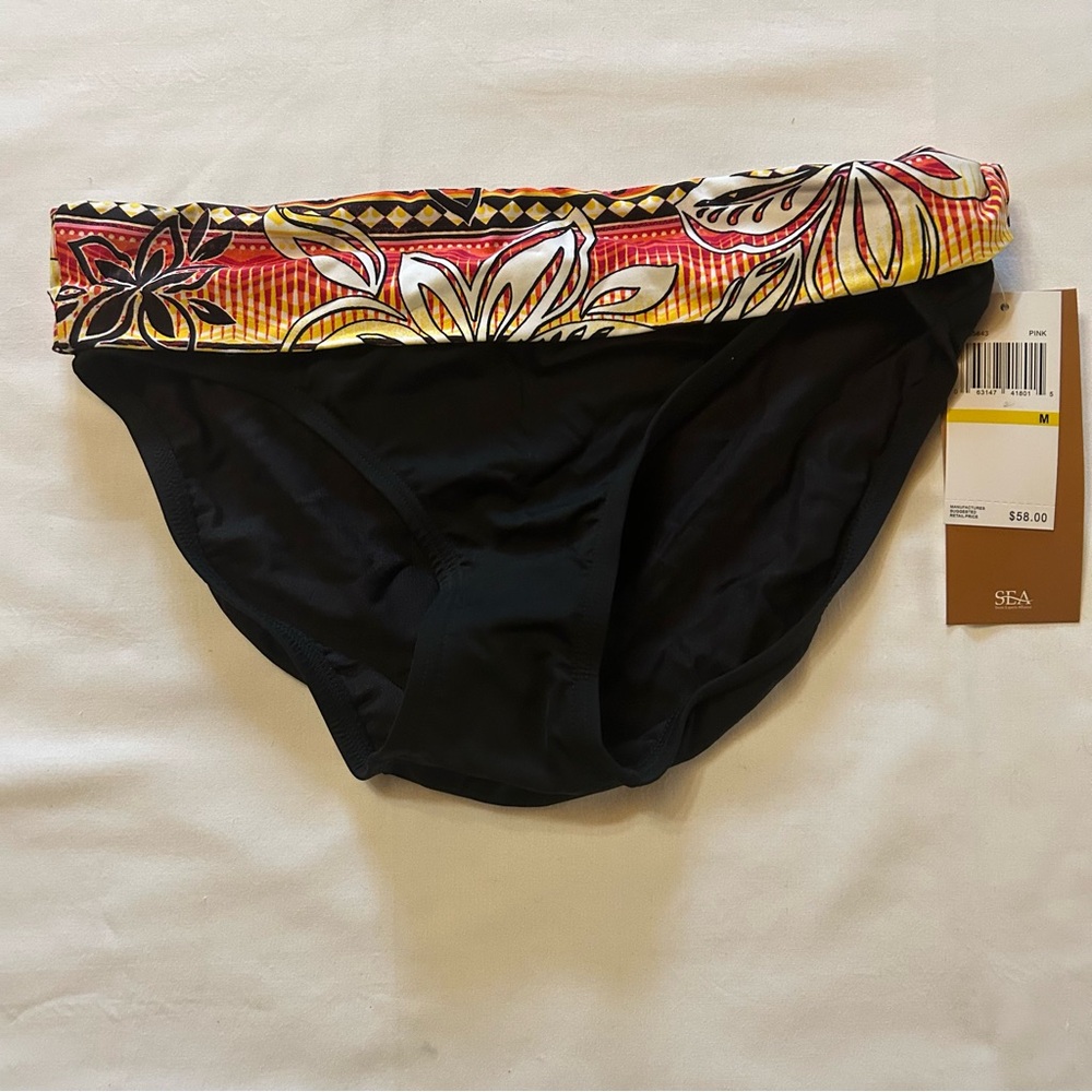 Captiva Medium Black Bikini Bottom